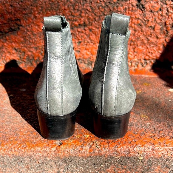 Modern Vice Genuine Leather Silver Boot Women’s Size 6 - Picture 5 of 5